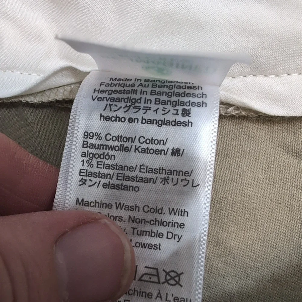 J. Crew Shorts Mens 34 Khaki Summer Re-Imagined Palm‎ Trees Tan Chino 9